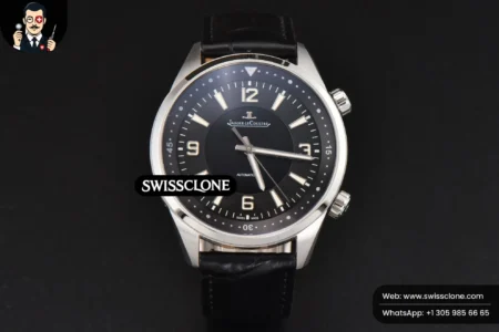 Rolex Polaris Geographic 40mm LTF Black Dial Black Leather 9015 High Resolution View