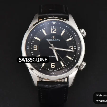 Rolex Polaris Geographic 40mm LTF Black Dial Black Leather 9015 High Resolution View