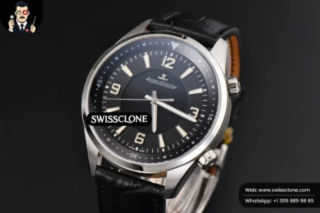 Rolex Polaris Geographic 40mm LTF Black Dial Black Leather 9015 High Resolution View