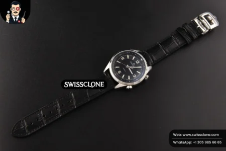 Rolex Polaris Geographic 40mm LTF Black Dial Black Leather 9015 High Resolution View