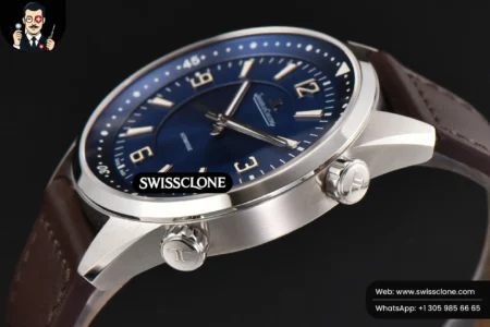 Rolex Polaris Geographic 40mm LTF Blue Dial Black Leather 9015 High Resolution View