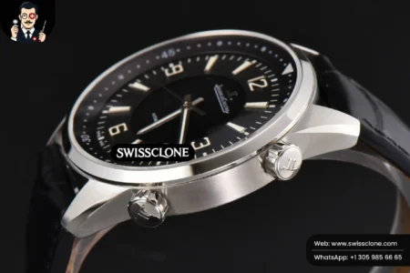 Rolex Polaris Geographic 40mm LTF Black Dial Black Leather 9015 High Resolution View