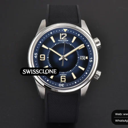 Rolex Polaris Geographic 42mm JQKF Blue Dial Black Rubber High Resolution View