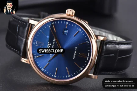 Rolex Portofino ‘150 Years’ 40mm V7F Blue Dial Markers Black Leather A2892/SW200 High Resolution View