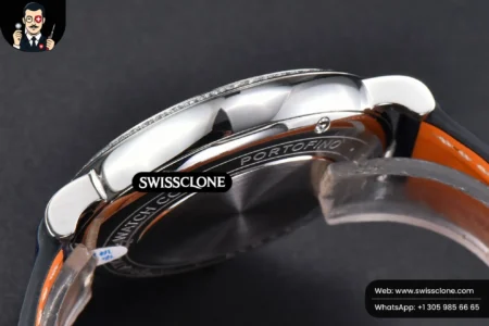 Rolex Portofino V7F 37mm Diamond Blue Dial Silver Marker Blue Leather High Resolution View