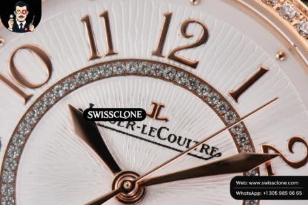 Rolex Rendez Vous Moon 34mm GF Diamond White Textured Dial Black Leather High Resolution View