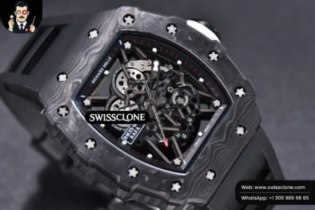 Richard Mille RM035 02 KVF Skeleton Dial White on Black Rubber MIYOTA8215 High Resolution View