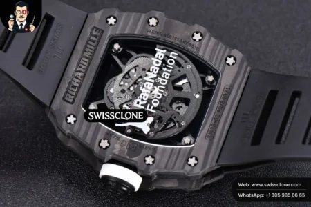 Richard Mille RM035 02 KVF Skeleton Dial White on Black Rubber MIYOTA8215 High Resolution View