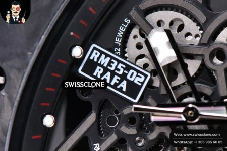 Richard Mille RM035 02 KVF Skeleton Dial White on Black Rubber MIYOTA8215 High Resolution View