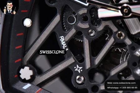 Richard Mille RM035 02 KVF Skeleton Dial White on Black Rubber MIYOTA8215 High Resolution View