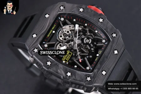 Richard Mille RM035 02 KVF Skeleton Dial Red on Black Rubber MIYOTA8215 High Resolution View