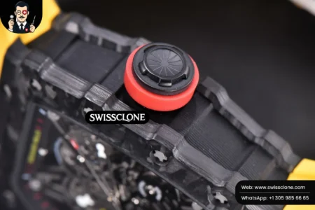 Richard Mille RM035 02 KVF Skeleton Dial Red on Yellow Rubber MIYOTA8215 High Resolution View