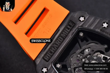 Richard Mille RM035 02 KVF Skeleton Dial Orange on Orange Rubber MIYOTA8215 High Resolution View