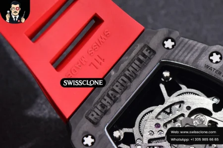 Richard Mille RM035 02 KVF Skeleton Dial Red on Red Rubber MIYOTA8215 High Resolution View