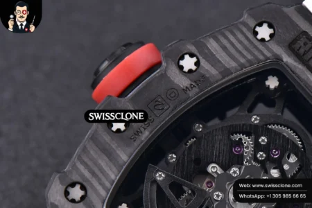 Richard Mille RM035 02 KVF Skeleton Dial Red on White Rubber MIYOTA8215 High Resolution View