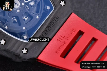Richard Mille RM035 02 KVF Skeleton Dial Red on Red Rubber MIYOTA8215 High Resolution View