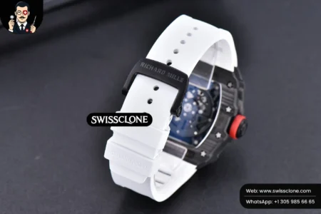 Richard Mille RM035 02 KVF Skeleton Dial Red on White Rubber MIYOTA8215 High Resolution View