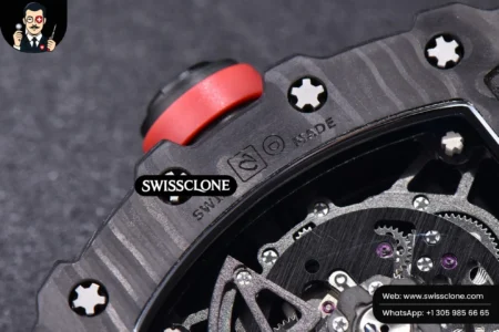 Richard Mille RM035 02 KVF Skeleton Dial Red on Red Rubber MIYOTA8215 High Resolution View