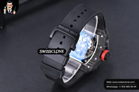 Richard Mille RM035 02 KVF Skeleton Dial Red on Black Rubber MIYOTA8215 High Resolution View