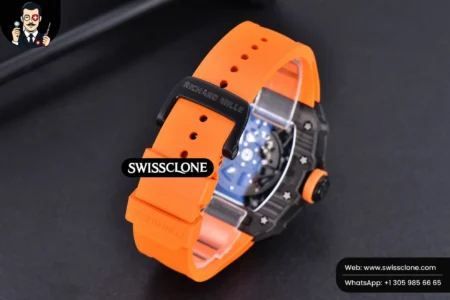 Richard Mille RM035 02 KVF Skeleton Dial Orange on Orange Rubber MIYOTA8215 High Resolution View