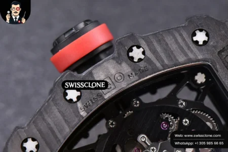 Richard Mille RM035 02 KVF Skeleton Dial Red on Yellow Rubber MIYOTA8215 High Resolution View
