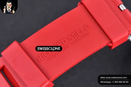 Richard Mille RM035 02 KVF Skeleton Dial Red on Red Rubber MIYOTA8215 High Resolution View
