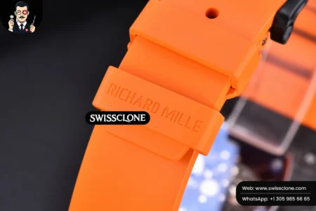 Richard Mille RM035 02 KVF Skeleton Dial Orange on Orange Rubber MIYOTA8215 High Resolution View