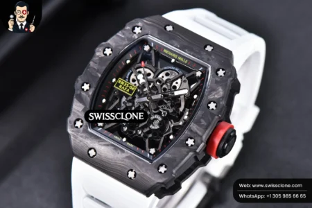 Richard Mille RM035 02 KVF Skeleton Dial Red on White Rubber MIYOTA8215 High Resolution View