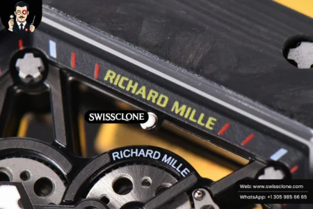 Richard Mille RM035 02 KVF Skeleton Dial Red on Yellow Rubber MIYOTA8215 High Resolution View