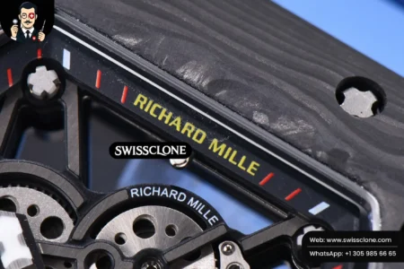 Richard Mille RM035 02 KVF Skeleton Dial Red on Blue Rubber MIYOTA8215 High Resolution View