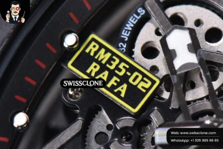 Richard Mille RM035 02 KVF Skeleton Dial Red on White Rubber MIYOTA8215 High Resolution View