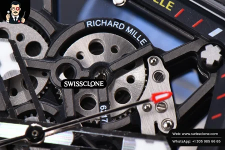 Richard Mille RM035 02 KVF Skeleton Dial Red on Blue Rubber MIYOTA8215 High Resolution View