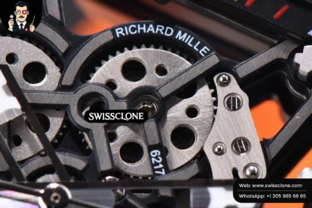 Richard Mille RM035 02 KVF Skeleton Dial Orange on Orange Rubber MIYOTA8215 High Resolution View
