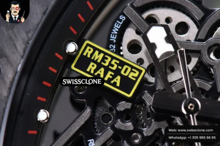 Richard Mille RM035 02 KVF Skeleton Dial Red on Green Camouflage Rubber MIYOTA8215 High Resolution View