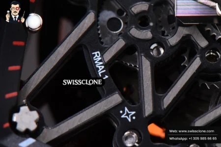 Richard Mille RM035 02 KVF Skeleton Dial Orange on Orange Rubber MIYOTA8215 High Resolution View