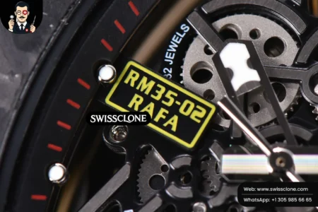 Richard Mille RM035 02 KVF Skeleton Dial Red on Yellow Rubber MIYOTA8215 High Resolution View