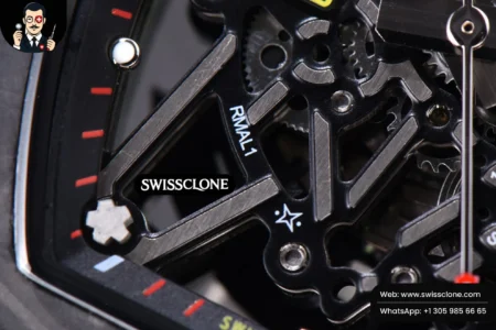 Richard Mille RM035 02 KVF Skeleton Dial Red on Green Camouflage Rubber MIYOTA8215 High Resolution View