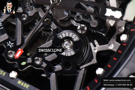 Richard Mille RM035 02 KVF Skeleton Dial Red on Green Camouflage Rubber MIYOTA8215 High Resolution View