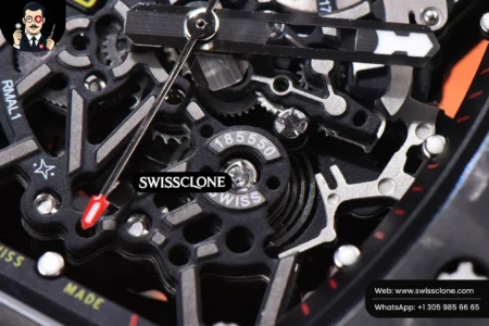 Richard Mille RM035 02 KVF Skeleton Dial Orange on Orange Rubber MIYOTA8215 High Resolution View
