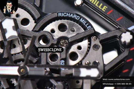 Richard Mille RM035 02 KVF Skeleton Dial Red on White Rubber MIYOTA8215 High Resolution View