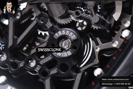 Richard Mille RM035 02 KVF Skeleton Dial Red on Gray Rubber MIYOTA8215 High Resolution View