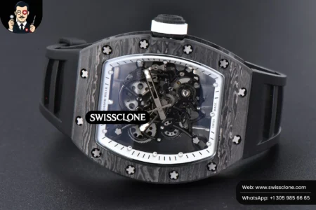 Richard Mille RM055 Real NTPT 42mm RMF White Skeleton Dial Black Rubber RMUL2 High Resolution View
