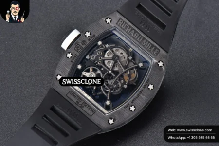 Richard Mille RM055 Real NTPT 42mm RMF White Skeleton Dial Black Rubber RMUL2 High Resolution View