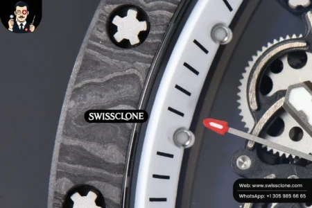 Richard Mille RM055 Real NTPT 42mm RMF White Skeleton Dial Black Rubber RMUL2 High Resolution View