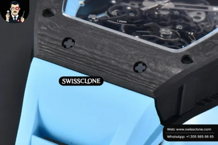 Richard Mille RM055 Real NTPT 42.7mm BBRF Blue Skeleton Dial Blue Rubber RMUL2 High Resolution View