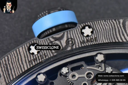 Richard Mille RM055 Real NTPT 42mm RMF Blue Skeleton Dial White Rubber RMUL2 High Resolution View