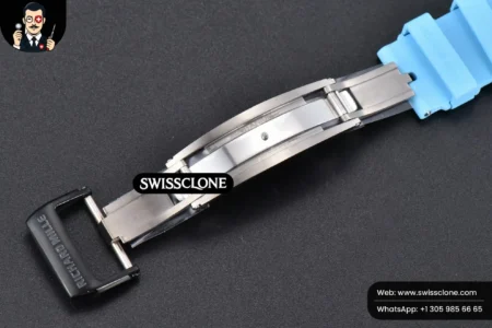 Richard Mille RM055 Real NTPT 42.7mm BBRF Blue Skeleton Dial Blue Rubber RMUL2 High Resolution View