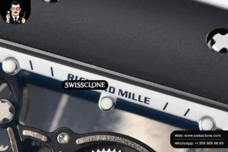 Richard Mille RM055 42.7mm BBRF Black NTPT White Skeleton Dial White Rubber RMUL2 High Resolution View