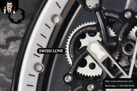Richard Mille RM055 Real NTPT 42.7mm BBRF White Skeleton Dial White Rubber RMUL2 High Resolution View