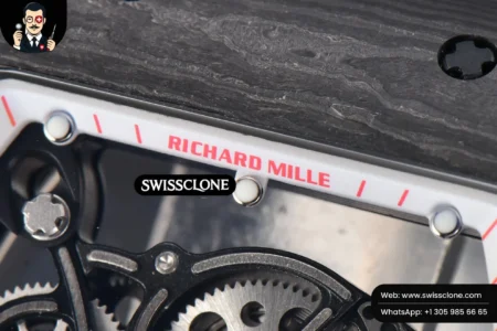 Richard Mille RM055 Real NTPT 42.7mm BBRF White Skeleton Dial Red Crown White Rubber RMUL2 High Resolution View